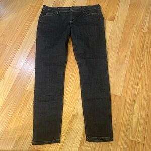 Citizens of Humanity sz 32 Avedon low rise skinny leg darker denim colour w tan